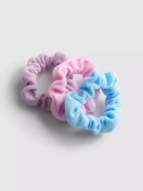 Set de 3 scrunchie din material frotir
