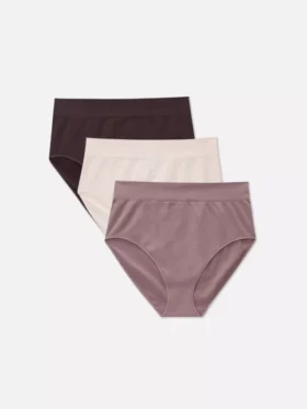 Set de 3 slipuri fără cusături, cu talie înaltă