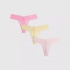 Set de 3 tanga bandeau din dantelă Set de 3 tanga bandeau din dantelă