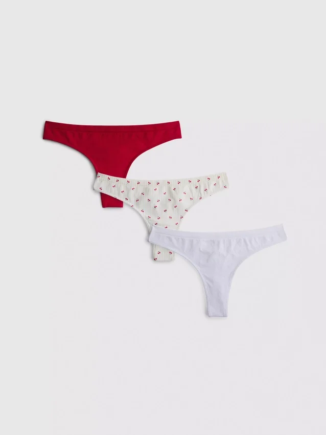 Set de 3 tanga fără cusături Set de 3 tanga fără cusături