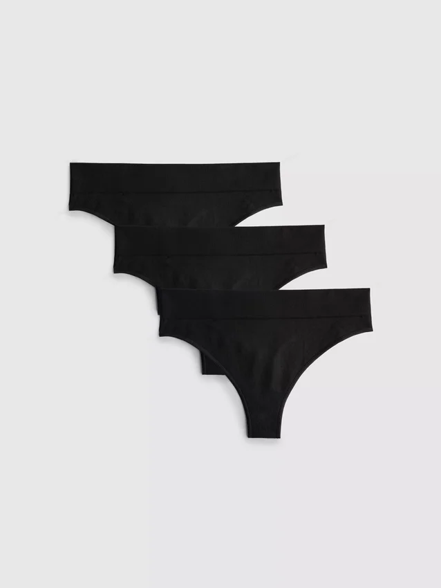 Set de 3 tanga fără cusături Set de 3 tanga fără cusături