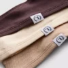 Set de 3 tanga Miami cu nervuri, cu conținut ridicat de bumbac Set de 3 tanga Miami cu nervuri, cu conținut ridicat de bumbac
