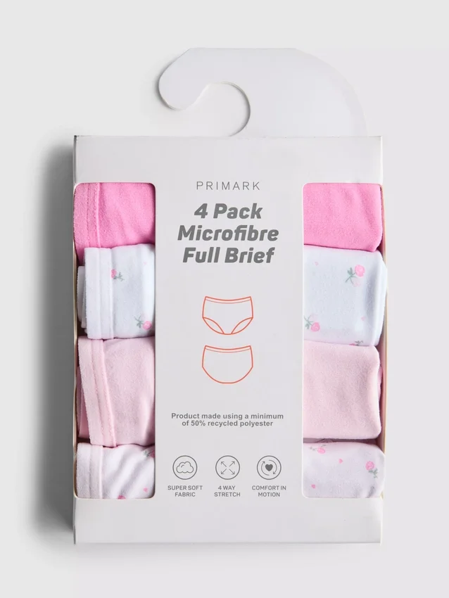 Set de 4 chiloți din microfibră Set de 4 chiloți din microfibră