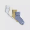 Set de 4 șosete cu bordură pentru bebeluși Set de 4 șosete cu bordură pentru bebeluși
