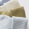 Set de 4 șosete cu bordură pentru bebeluși Set de 4 șosete cu bordură pentru bebeluși