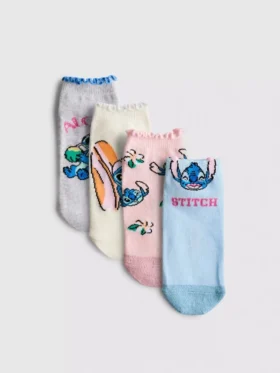 Set de 4 perechi de Șosete scurte cu Stitch de la Disney