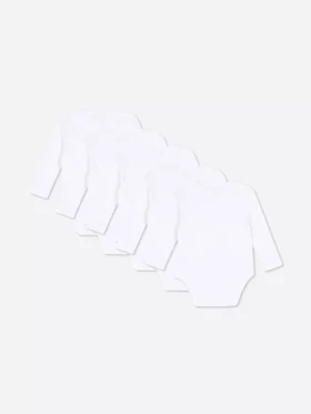 Set de 5 body-uri esențiale cu mâneci lungi Set de 5 body-uri esențiale cu mâneci lungi