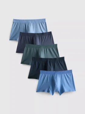 Set de 5 boxeri premium cu nervuri