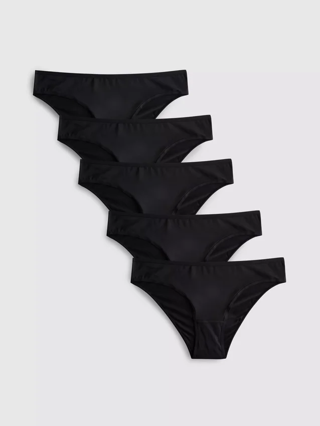 Set de 5 chiloți brazilieni din microfibră Set de 5 chiloți brazilieni din microfibră