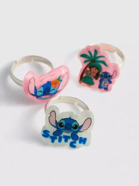 Set de 5 inele cu pandantive „Stitch” de la Disney