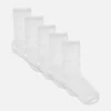 Set de 5 perechi de Șosete albe până la gleznă Set de 5 perechi de Șosete albe până la gleznă