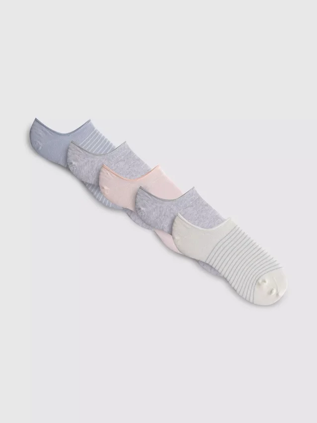Set de 5 perechi de Șosete scurte din bumbac, invizibile Set de 5 perechi de Șosete scurte din bumbac, invizibile