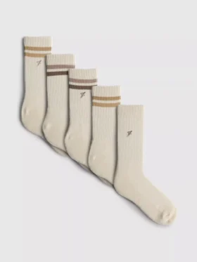 Set de 5 perechi de Șosete sportive cu bordură din tricot