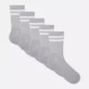 Set de 5 perechi de Șosete sportive cu dungi Set de 5 perechi de Șosete sportive cu dungi