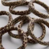 Set de 6 elastice de păr cu imprimeu leopard