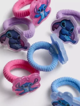Set de 6 elastice de păr cu Stitch de la Disney
