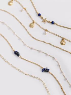 Set de 6 lanțuri tip choker Set de 6 lanțuri tip choker