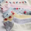 Set de 7 perechi de Șosete scurte cu motive de fructe Set de 7 perechi de Șosete scurte cu motive de fructe