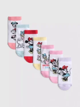 Set de 7 perechi de Șosete scurte Disney cu Minnie Mouse