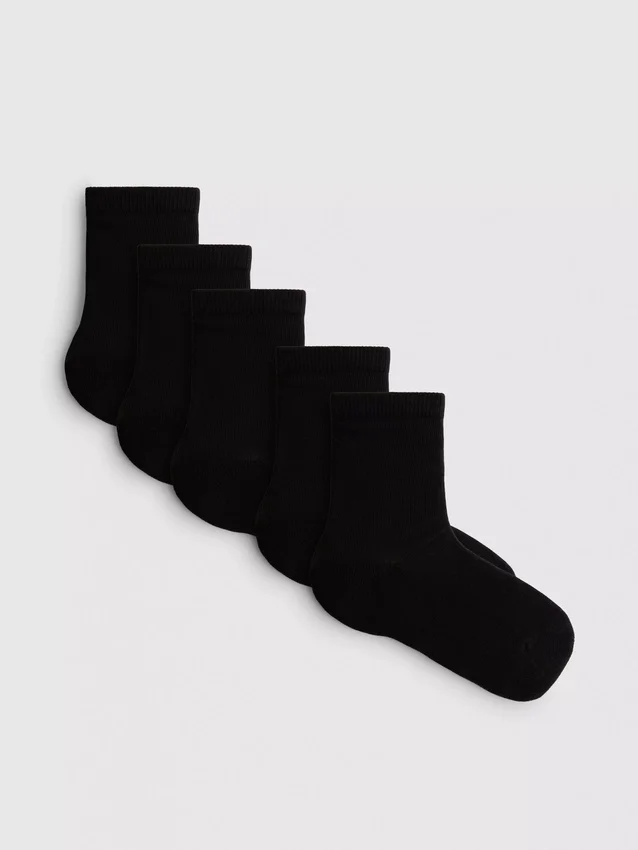 Set de 7 perechi de Șosete scurte fără cusături, căptușite Set de 7 perechi de Șosete scurte fără cusături, căptușite