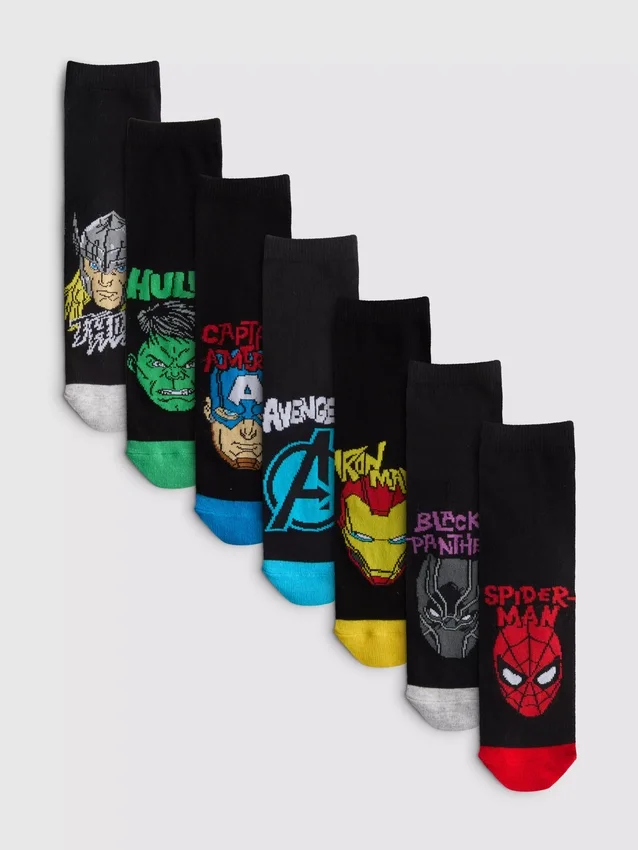 Set de 7 perechi de Șosete scurte Marvel Set de 7 perechi de Șosete scurte Marvel