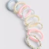 Set de 8 elastice de păr în formă de spirală