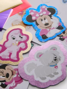 Set de autocolante metalizate cu Minnie Mouse de la Disney