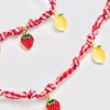 Set de bijuterii cu pandantive în formă de fructe Set de bijuterii cu pandantive în formă de fructe