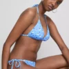 Set de bikini triunghiular cu legături laterale Set de bikini triunghiular cu legături laterale