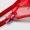 Set de lenjerie intimă din plasă cu broderie cu cireșe Set de lenjerie intimă din plasă cu broderie cu cireșe