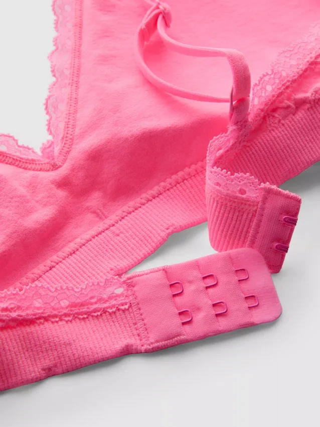 Set de lenjerie intimă triunghiulară fără cusături, din jacquard Set de lenjerie intimă triunghiulară fără cusături, din jacquard