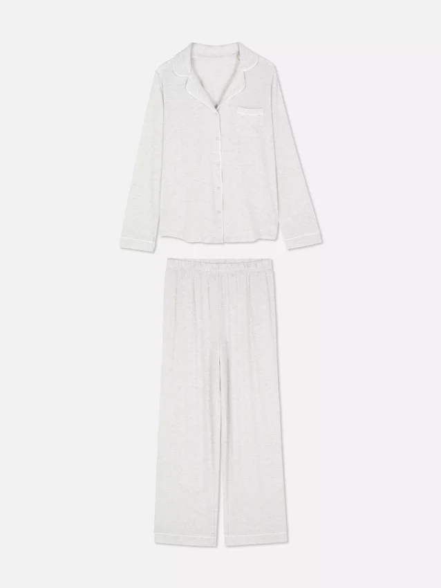 Set de pijamale „boyfriend” din tricot Set de pijamale „boyfriend” din tricot