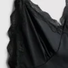 Set de pijamale cu maiou mulat și pantaloni scurți Set de pijamale cu maiou mulat și pantaloni scurți