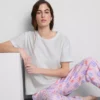 Set de pijamale din bumbac cu imprimeu Set de pijamale din bumbac cu imprimeu