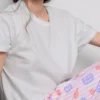 Set de pijamale din bumbac cu imprimeu Set de pijamale din bumbac cu imprimeu