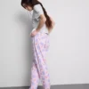 Set de pijamale din bumbac cu imprimeu Set de pijamale din bumbac cu imprimeu