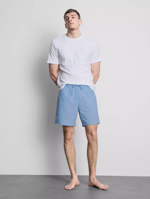 Set de pijamale scurte cu dungi Set de pijamale scurte cu dungi