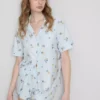 Set de pijamale scurte tip „boyfriend” cu imprimeu „Breakfast” Set de pijamale scurte tip „boyfriend” cu imprimeu „Breakfast”
