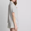 Set de pijamale scurte tip „boyfriend” din jersey Set de pijamale scurte tip „boyfriend” din jersey