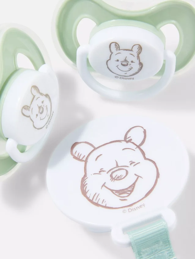 Set de suzetă și suport Winnie the Pooh de la Disney Set de suzetă și suport Winnie the Pooh de la Disney
