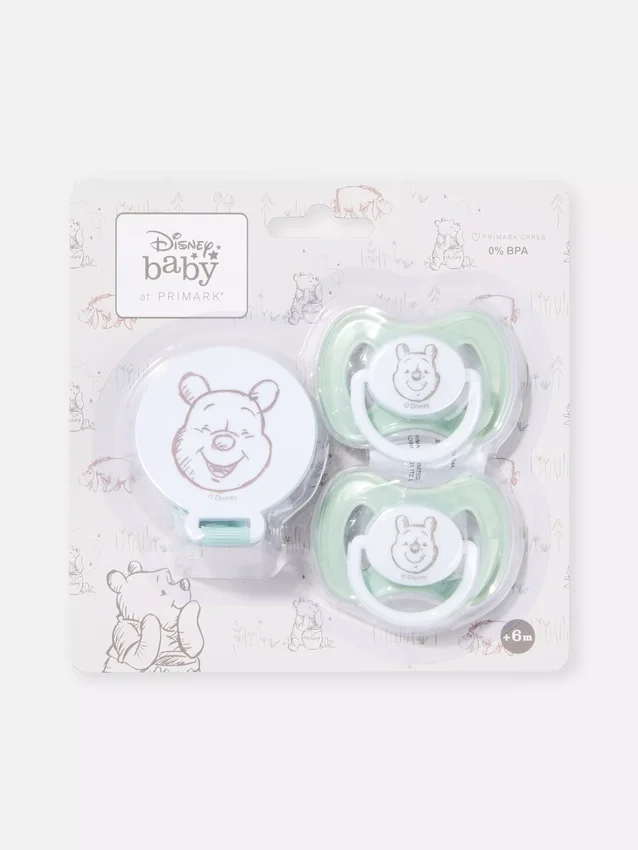 Set de suzetă și suport Winnie the Pooh de la Disney Set de suzetă și suport Winnie the Pooh de la Disney