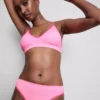 Set sutien triunghiular căptușit fără cusături și tanga