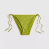 Slip de bikini cu broderie și legături laterale Slip de bikini cu broderie și legături laterale