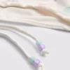 Slip de bikini cu broderie și legături laterale Slip de bikini cu broderie și legături laterale