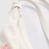 Slip de bikini cu broderie și legături laterale Slip de bikini cu broderie și legături laterale