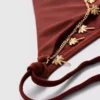 Slip de bikini cu detalii de lanț și legături laterale Slip de bikini cu detalii de lanț și legături laterale