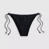 Slip de bikini cu imprimeu și legături laterale Slip de bikini cu imprimeu și legături laterale