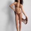 Slip de bikini cu imprimeu leopard strălucitor de la Paula Echevarría Slip de bikini cu imprimeu leopard strălucitor de la Paula Echevarría