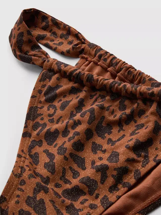 Slip de bikini cu imprimeu leopard strălucitor de la Paula Echevarría Slip de bikini cu imprimeu leopard strălucitor de la Paula Echevarría