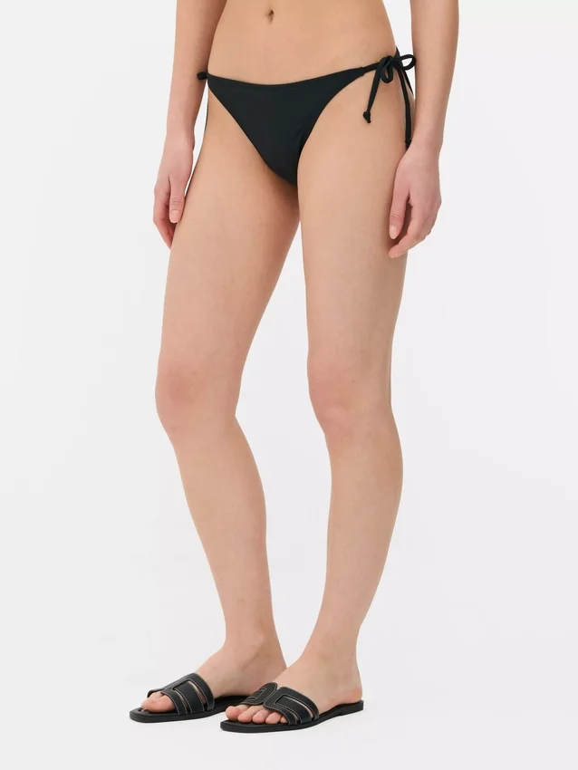 Slip de bikini cu legături laterale Slip de bikini cu legături laterale